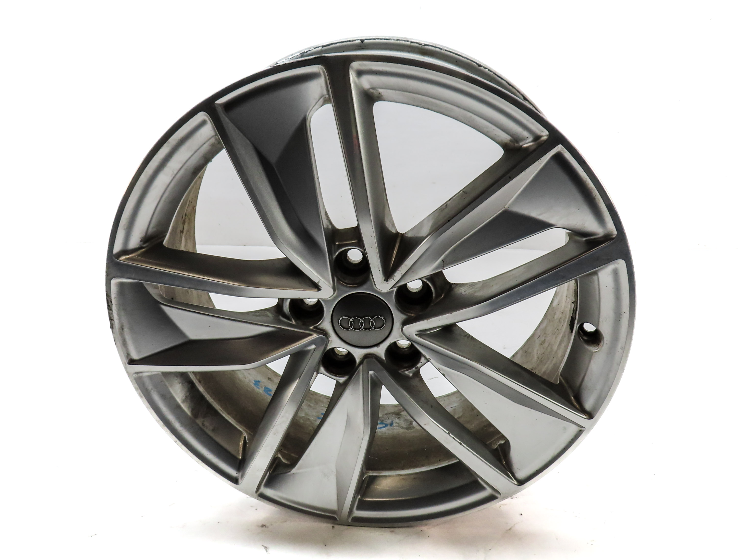 2017-2018 AUDI Q3 (8U) 18x7 ALUMINUM ALLOY 5-FAN SPOKE WHEEL RIM  — exact item pictured